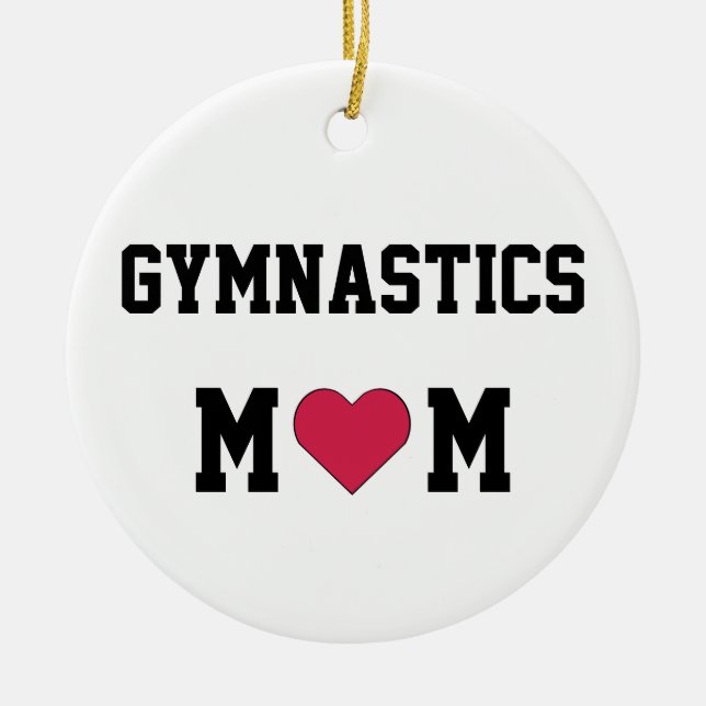 Gymnastikmamma Julgransprydnad Keramik (Framsidan)