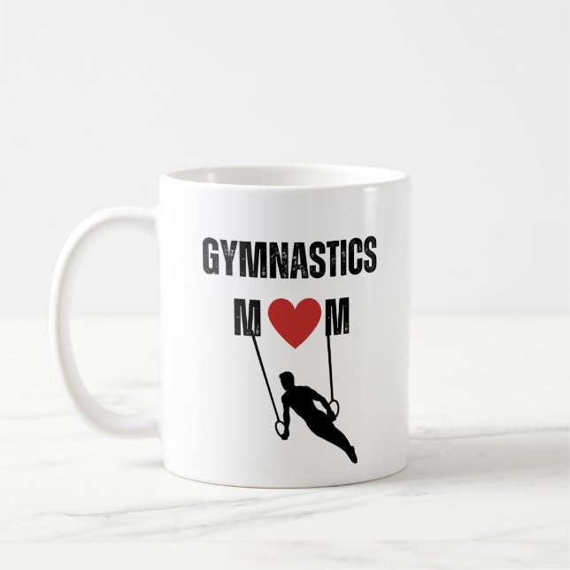 Gymnastikmamma (manlig idrottsutövare) kaffemugg (Vänster)