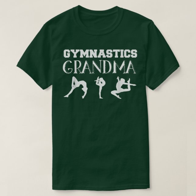 Gymnastikmormor för mormödrar  t shirt (Design framsida)