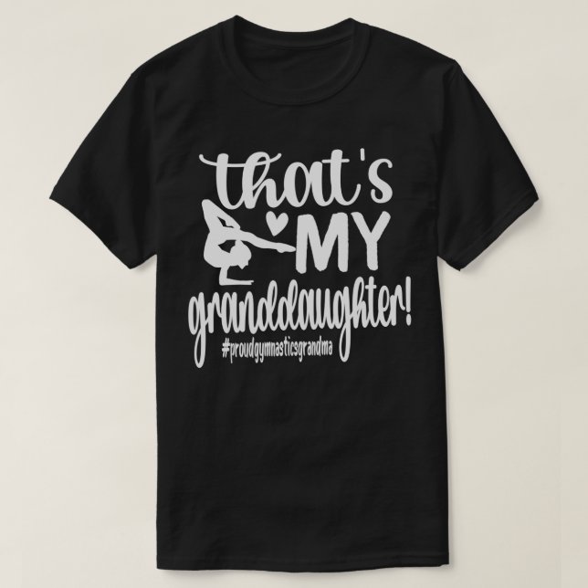 Gymnastikmormor (Gymnast Gymnastics Grandma) T Shirt (Design framsida)