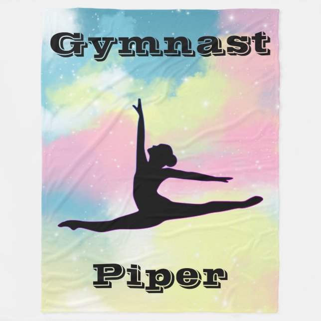 GymnastikPersonlig Fleecefilt (Framsidan)