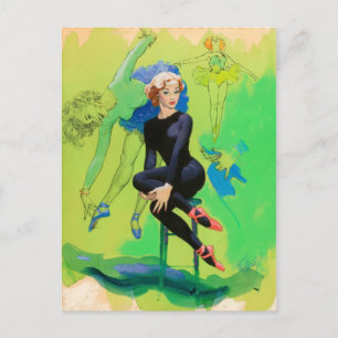 GymnastikPinup Vykort