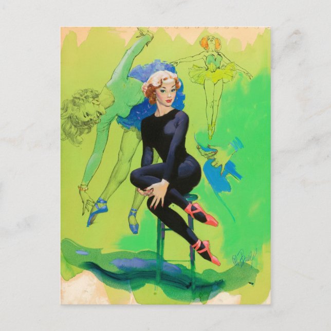 GymnastikPinup Vykort (Framsida)