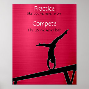 Gymnastikpraxis/Poster balans Poster