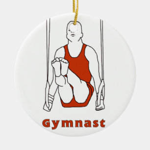 Gymnastikprydnad Julgransprydnad Keramik