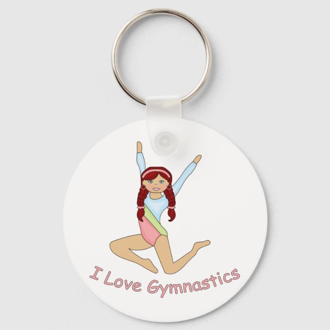 GymnastikRödhårig Nyckelring (Framsida)