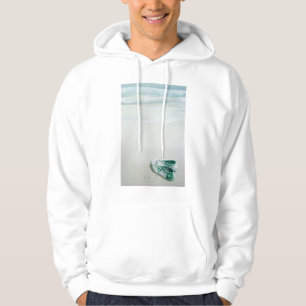 Gymnastikskor på strand sweatshirt med luva