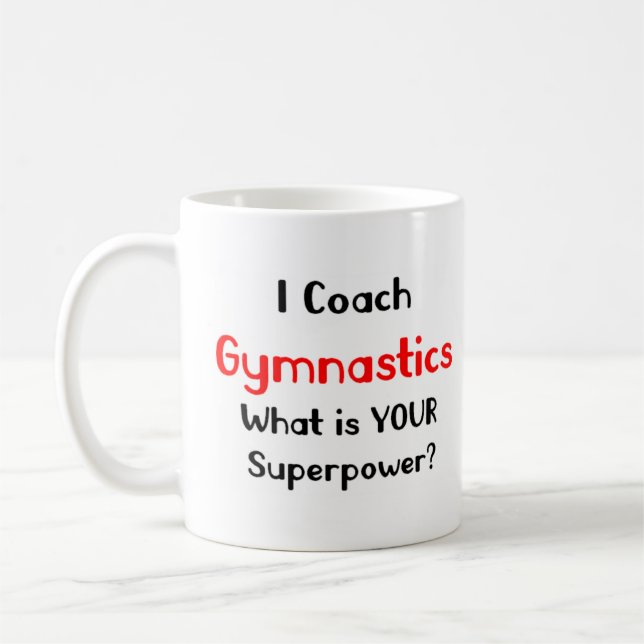 gymnastiktränare kaffemugg (Vänster)
