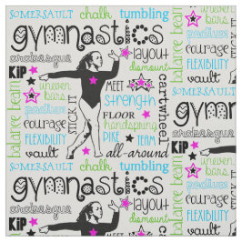 Gymnastiktypografityg Tyg