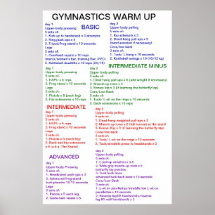 Gymnastikuppvärmning Poster