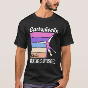 Gymnastikutrustning för Coola av flickor för kvinn T Shirt