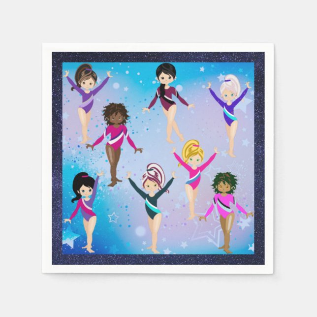 Gymnastikvänner: Gymnast ser ut som mig Pappersservett (Framsidan)