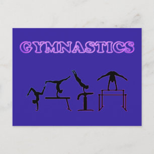 Gymnastikvykort för flickor som kärlek Gymnastik! Vykort
