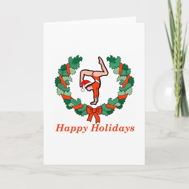 Gymnastisk Glad helg-andetag Helgkort (Framsida)