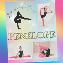 Gymnastisk pastel Rainbow Gradient 3 Photo Anpassn
