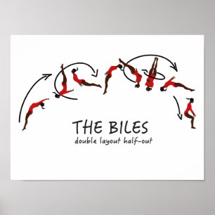Gymnastisk tumlingsrörelse - Bilerna Poster