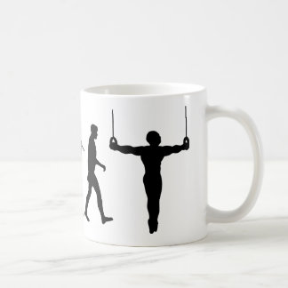 Gymnastiska ringar för gymnast kaffemugg