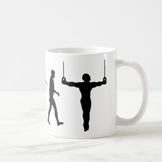 Gymnastiska ringar för gymnast kaffemugg (Höger)