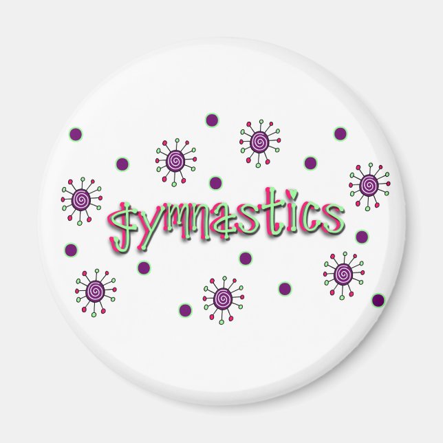 Gymnastiska solkrukor magnet (Framsidan)