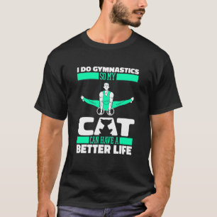 Gymnastkatt Konstnärlig Akrobatik Gymnastik T Shirt