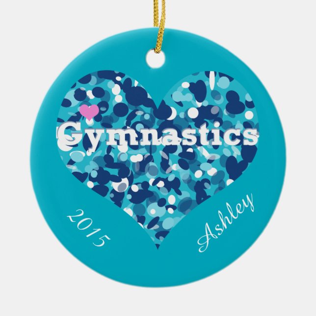 Gymnastprydnad Julgransprydnad Keramik (Framsidan)