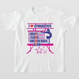 Gymnast's - I Kärlek Gymnastics Tee Shirt