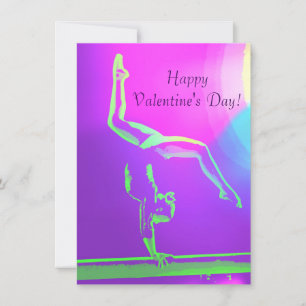 Gymnastvalentin kort för dag