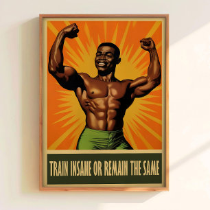 Gymposter Bodybuilder Print Gymväggskonst Muskulös Poster