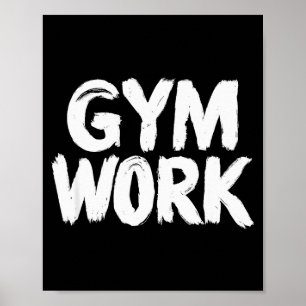 Gymträning Bodybuilding Fitness Träning Poster
