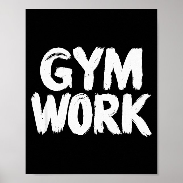 Gymträning Bodybuilding Fitness Träning  Poster (Framsidan)