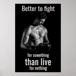 Gymträning | Motivationscitat för boxare Poster