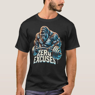 Gymträning Styrketräning Upppumpad Gorilla Stång L T Shirt