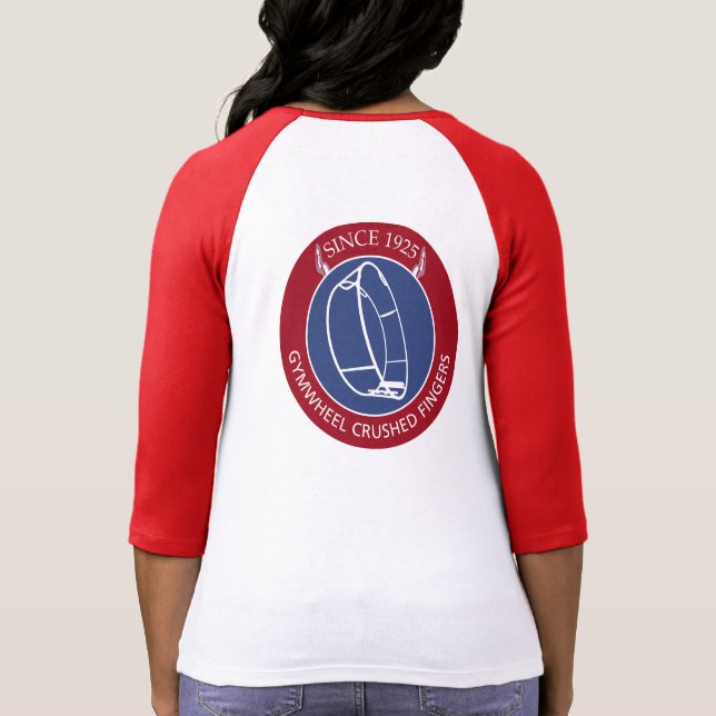 Gymwheel Crushed Fingers Baseball Shirt Women T Shirt (Baksida)