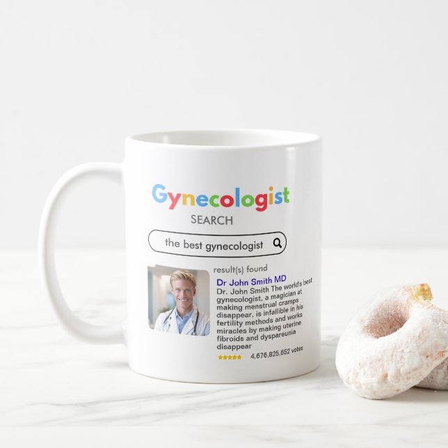GYNECOLOGIST obstetrician doctor antistress search Kaffemugg (Med munk)