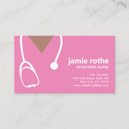 Gynecology African American Nurse Scrubs Visitkort