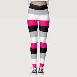 GynefiliPridet Flagga Vågrät Rand Leggings