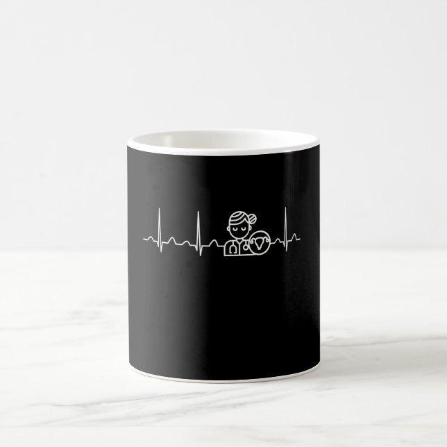 Gynekolog Heartslag Kaffemugg (Center)
