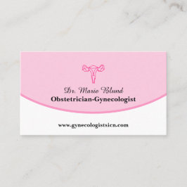 Gynekolog Obstetrician OBGYN Card med QR- kod Visitkort