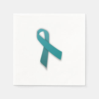 Gynekologisk cancer Ribbon Napkins Pappersservett
