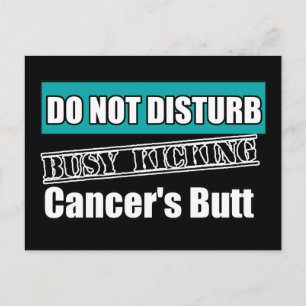 Gynekologisk cancer stör inte Kicking Butt Vykort