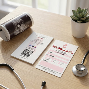 Gynekologisk klinik näringsliv Modern tidbokning Visitkort