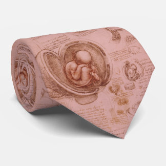 GynekologObstetricianmanar Tie röda Da Vinci Slips