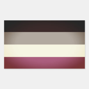 Gynephilia Pride Flagga Rektangulärt Klistermärke