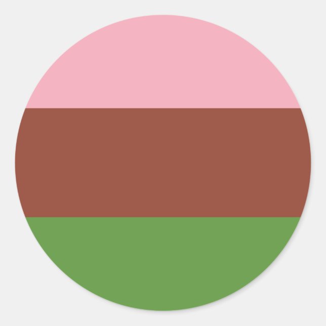 Gynesexual Pride Flag  Runt Klistermärke (Framsida)