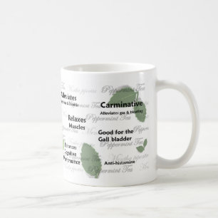 Gynnar av pepparmintTeamuggen (lövdesignen) Kaffemugg