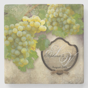 Gynnar Rustic Winery Art Outdoor Vineyard Bröllop Underlägg Sten