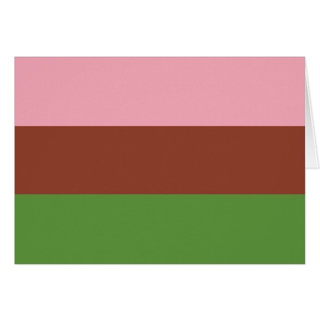 Gynosexuell stolthet hälsningskort (Framsidan Horizontal)