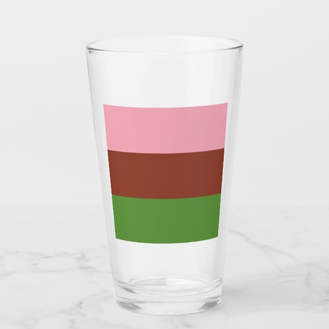 Gynosexuell stolthetsflagga glaskopp (Framsida)