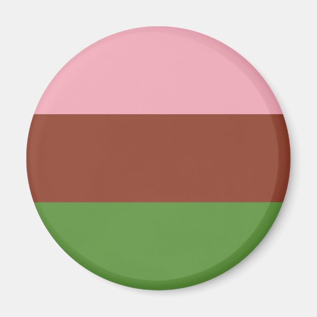 Gynosexuell stolthetsflagga magnet (Framsidan)