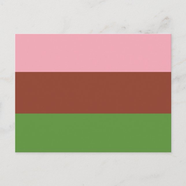 Gynosexuell stolthetsflagga vykort (Framsida)